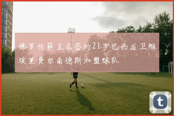 佛罗伦萨正式签约21岁巴西后卫维埃里费尔南德斯加盟球队